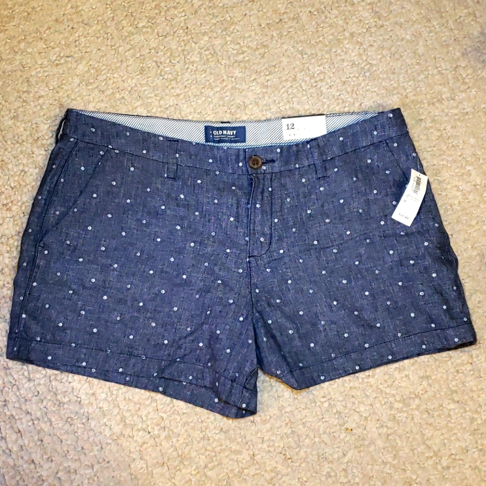 BNWT Old Navy Polka Dot Everyday Shorts Size 12